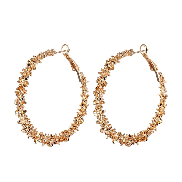 FNIO Fashion Vintage Earrings For Women Big Geometric Statement Gold Metal Drop Earrings 2020 Trendy Earings Jewelry Accessories FNIO148-1