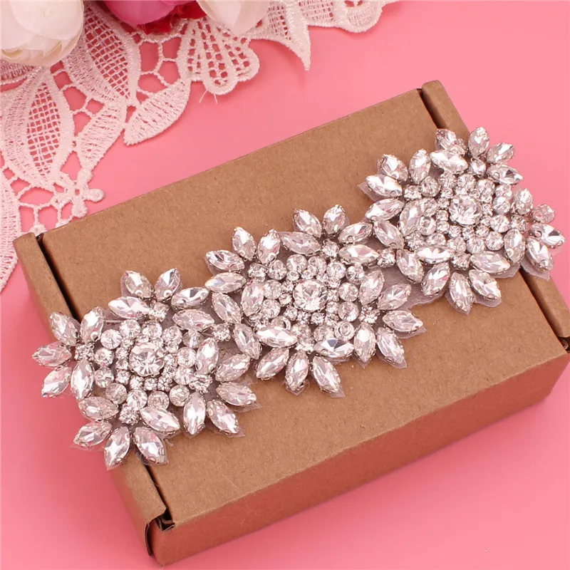 Хрустальные свадебные Riemen Satijn Strass Trouwjurk Riem Bruiloft аксессуары