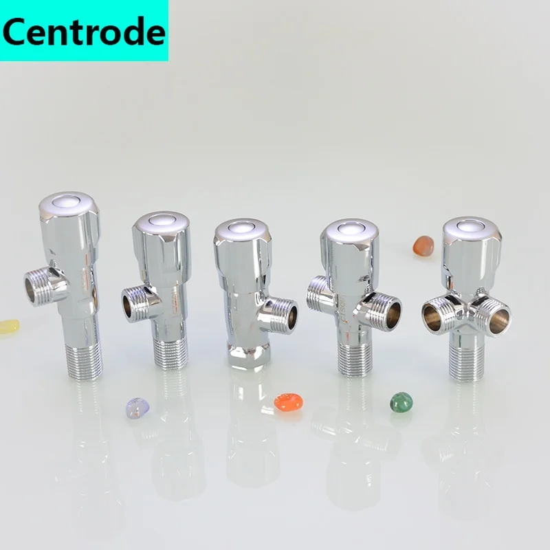 Water Level Control Valve Large Flow Angle Valve for Gas Water Heater 1/2IN 3/4IN Full Open Diameter Ball Core Hot and Cold Water Stop