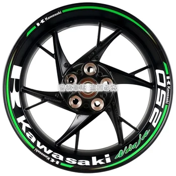 

Car Styling Vinyl Motorcycle Wheel Tyre Tire Decorate Sticker Decals forNINJA ninja250 ninja300 ninja400 ninja650