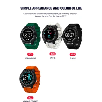 

Smart Watch Blood Pressure Oxygen Heart Rate Monitor Waterproof IOS Android F17