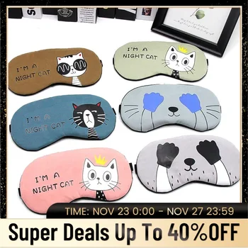 

Sleeping Mask Cute Cotton Cartoon Eye Cover Sleep Mask Funny Anime Eyepatch Travel Relax Eye Band Sleeping Aid Kids Blindfolds