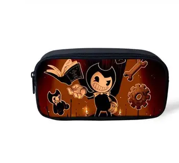 

Kids Pencil Case Bendy and the Ink Machine Pattern Students Stationery Box School Supplies Pen Bag Cartoon Beautician