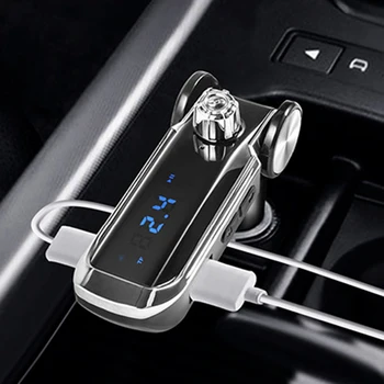 

Bluetoooth FM Transmitter Wireless Car MP3 Player Hands-free Support TF Card U-disk USB Charger Voltage Detection