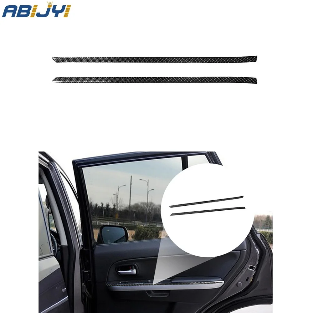 

Manual Gear Car Accessories Interior Carbon Fiber Stickers For Suzuki Grand Vitara 2006-2013 Rear Door Decorative Strip 2PCS