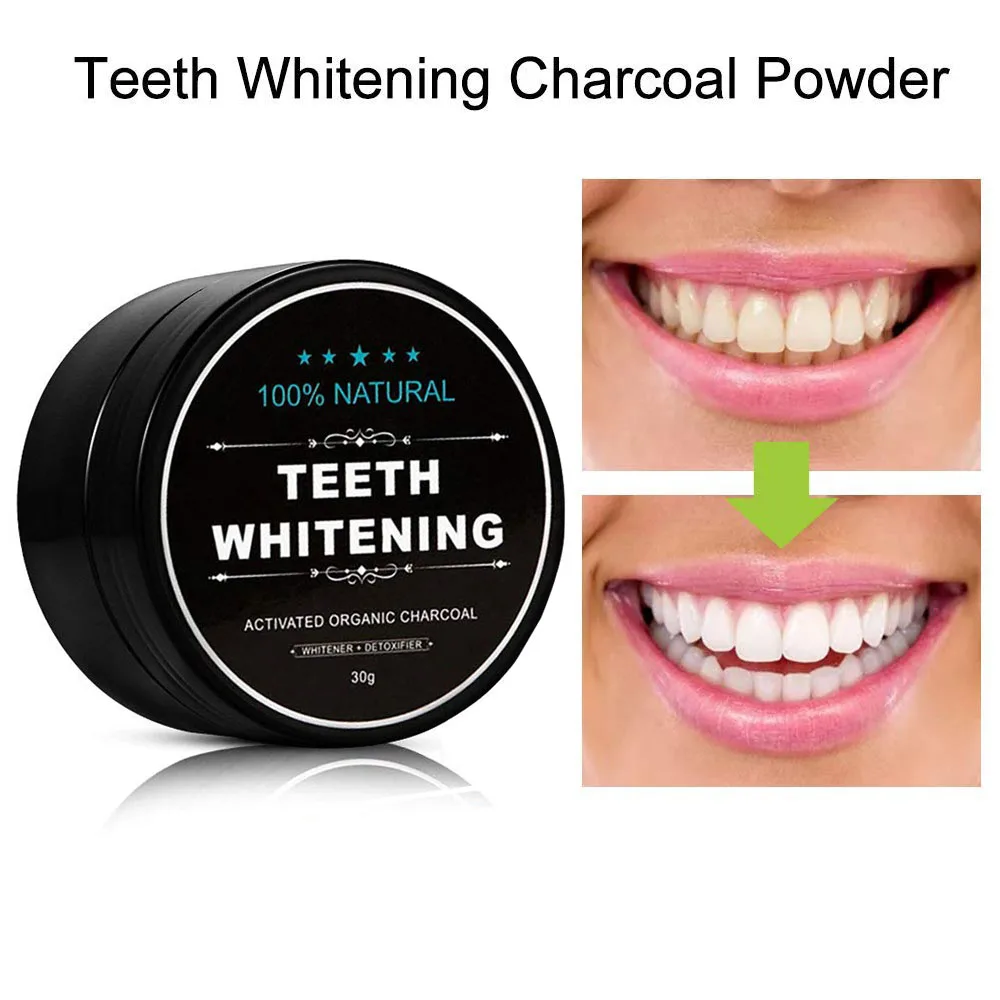 Black 30g Teeth Whitening Oral Care Charcoal Powder Natural Activated Whitener Bamboo Hygiene Fresh | Красота и здоровье