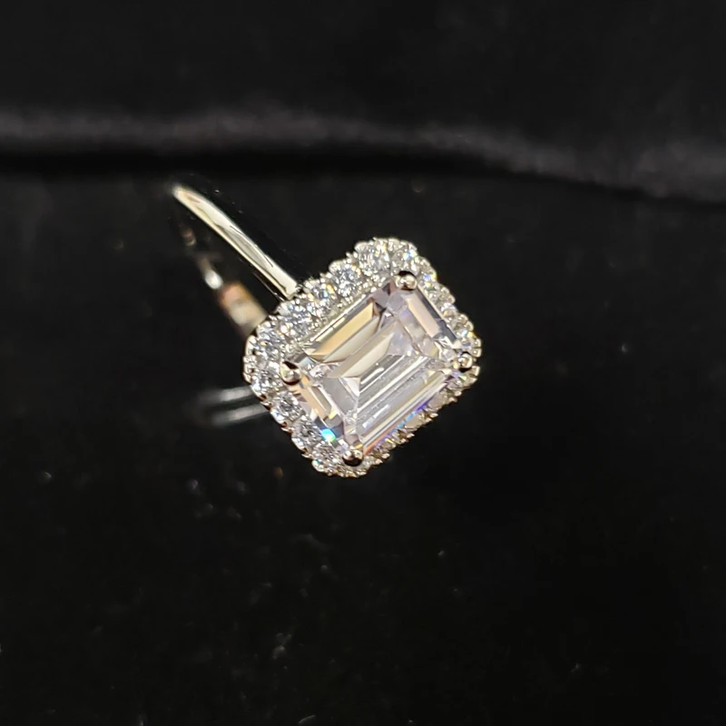 OEVAS 100% 925 Sterling Silver Bridal Rings Set Sparkling Full High Carbon Diamond Wedding Engagement Party Fine Jewelry Gifts