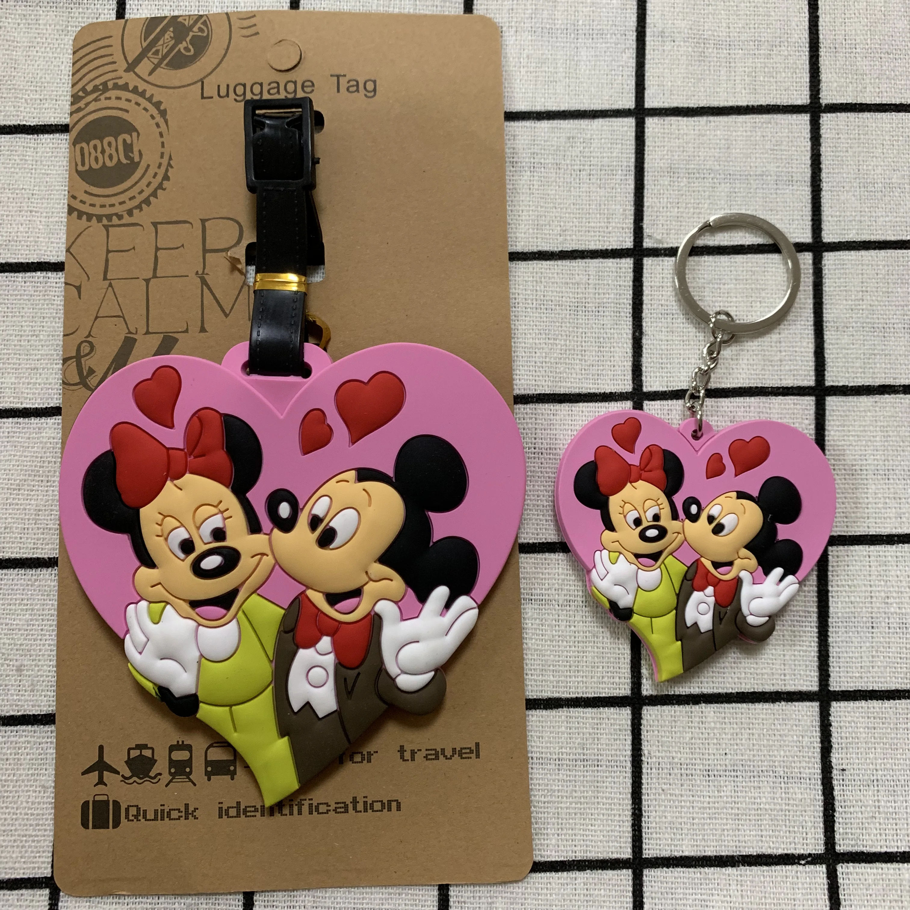 minnie luggage tag