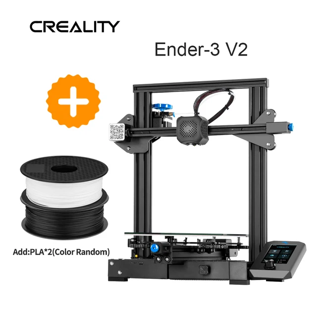 best resin 3d printer Ender-3 V2 3D Printer Creality With Silent Mainboard TMC2208 Stepper Drivers New UI&4.3 Inch Color Lcd Carborundum Glass Bed Kit cheap 3d printer 3D Printers