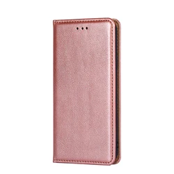 Leather Flip Wallet Case with Magnetic Holder for Honor 10 (Rose Golden)