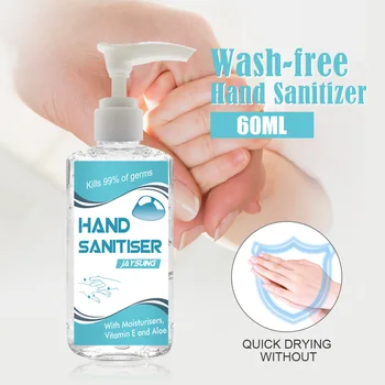 

No-Rinse Wash Hand Gel 60ml Hand Soap Wash-Free Cleaning for Home Travel Office LDO99