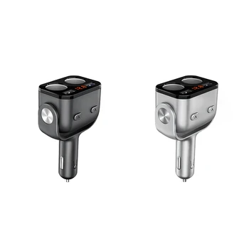 

12V Car Charger Lighter Socket Splitter Fast Charge Dual USB Voltage Display Universal Vehicle Power Adapter