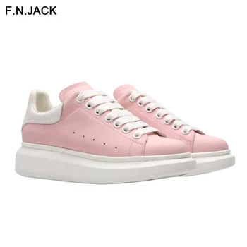 

F.N.JACK Fashion woman Sneakers Comfortable lady Shoes designer sneakers for women Lace-up Genuine Leather Shoes for Female