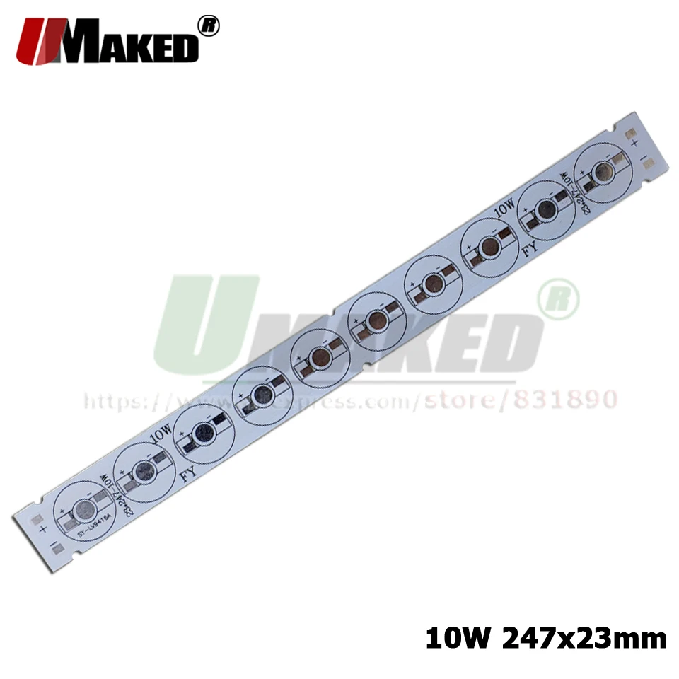 Светодиодный PCB 1/3 Вт высокой мощности светодиодный алюминиевый пластины для прожектора instal Светодиодный радиатор 1 Вт 3 Вт 5 Вт 6 Вт 7 Вт 9 Вт планка PCB для аквариума светильник