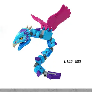 

building toys Harry Series Movies Thunderbird Dire Dire Hungarian Tree Bee Basilisk Alagok Unicorn Bird Snake action figures