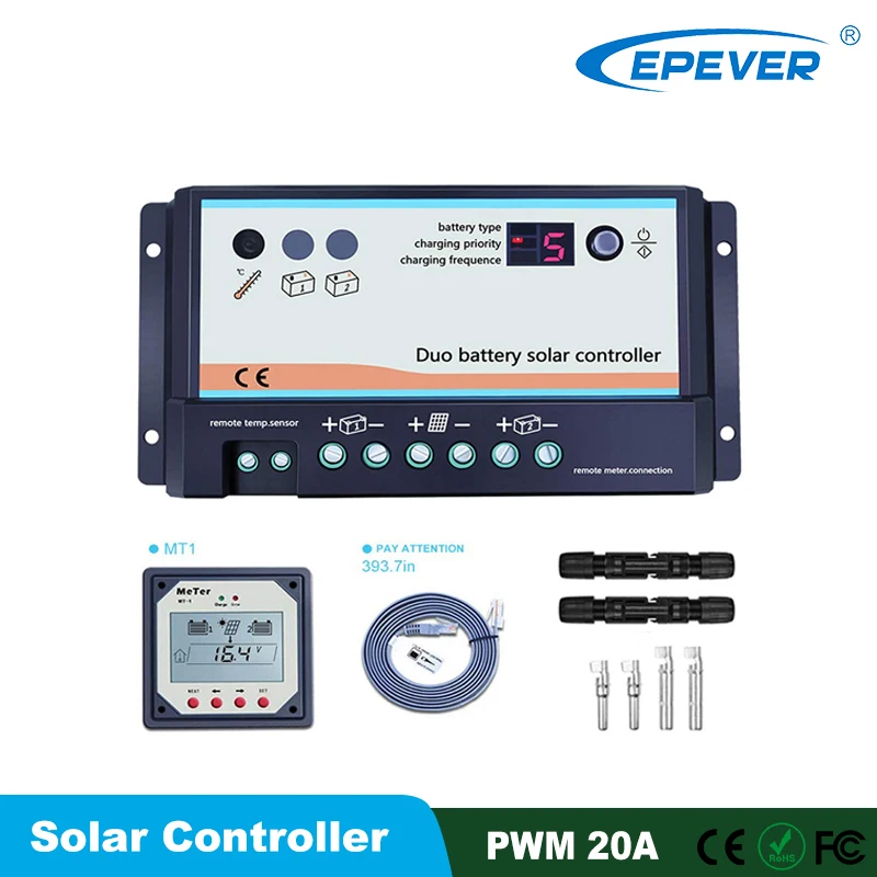 Monsing 20A Solar Charge Controller Solar Panel Battery Controller 12V/24V PWM Auto Paremeter Adjustable LCD Display Solar Panel Battery Regulator with Dual USB Load ON/Off Hours Timer Setting Monsing 20A Solar Charge Controller Solar Panel Battery Controller 12V/24V PWM Auto Paremeter Adjustable LCD Display Solar Panel Battery Regulator with Dual USB Load ON/Off Hours Timer Setting