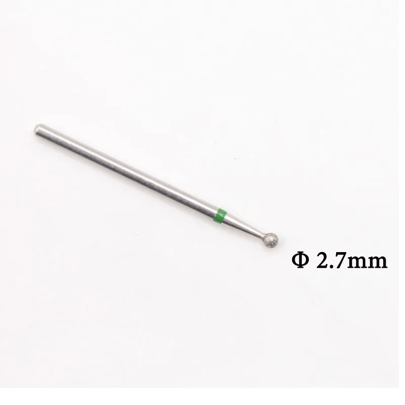 2.7mm Сверло для ногтей алмазный Электрический фреза для Электрический маникюр ногтей дрель фрезы для фрезерного станка маникюр - Цвет: 2.7mm