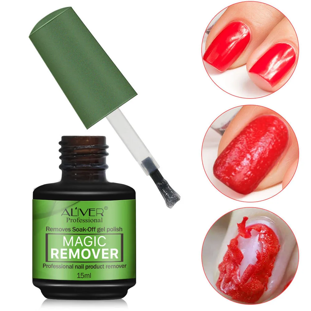 15ml Nail Gel Magic Remover Gel Soak Off Remover Nail Polish Delete Primer Acrylic Clean