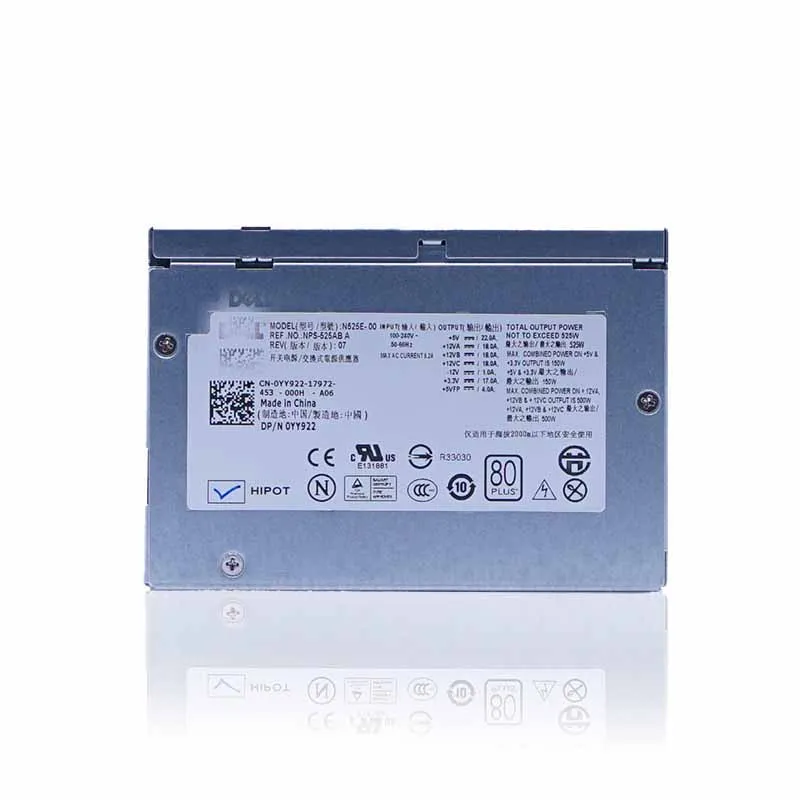 Для рабочей станции Dell T3400 источник питания YY922 YN637 525W N525E-00 NPS-525AB A