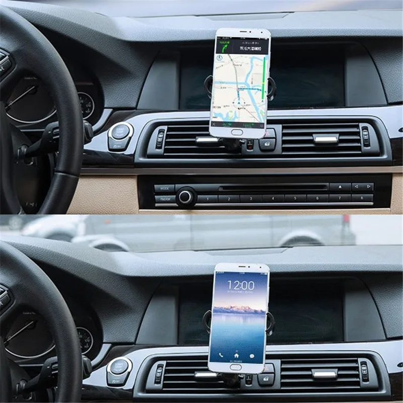 Автомобильный держатель для телефона на выходе с автоблокировкой, универсальный держатель для телефона с подставкой
