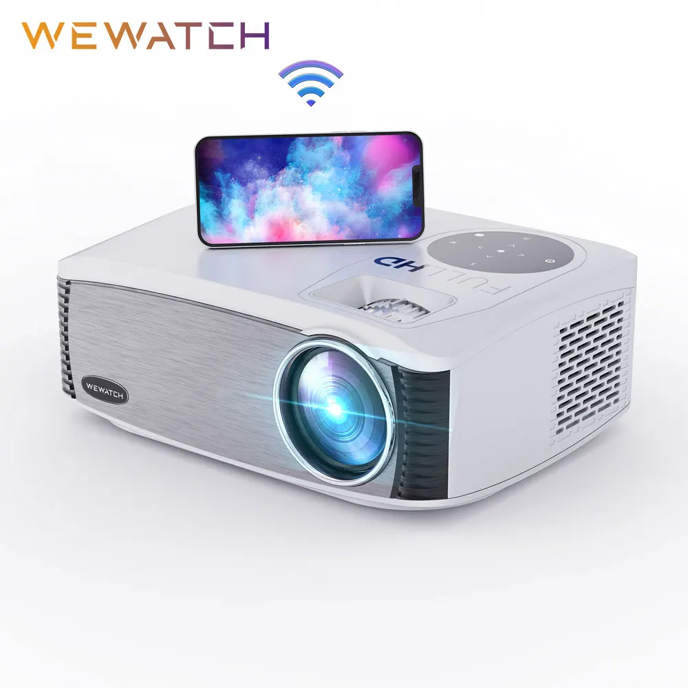 WEWATCH V70 Native 1080P 5G WiFi Projector 320 ANSI Lumen Full HD Home Outdoor Movie Projectors Video Proyectors | Электроника