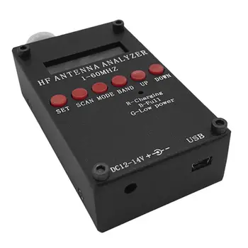 

Mini60S 1-60MHz HF ANT SWR Antenna Analyzer Meter with BT for Ham Radio AXYF