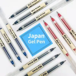 Stylo à bille à encre Gel MUJIs 0.38/0.5mm, 5 pièces, noir/bleu/bleu profond/rouge, stylo à bille, papeterie en gros au japon 