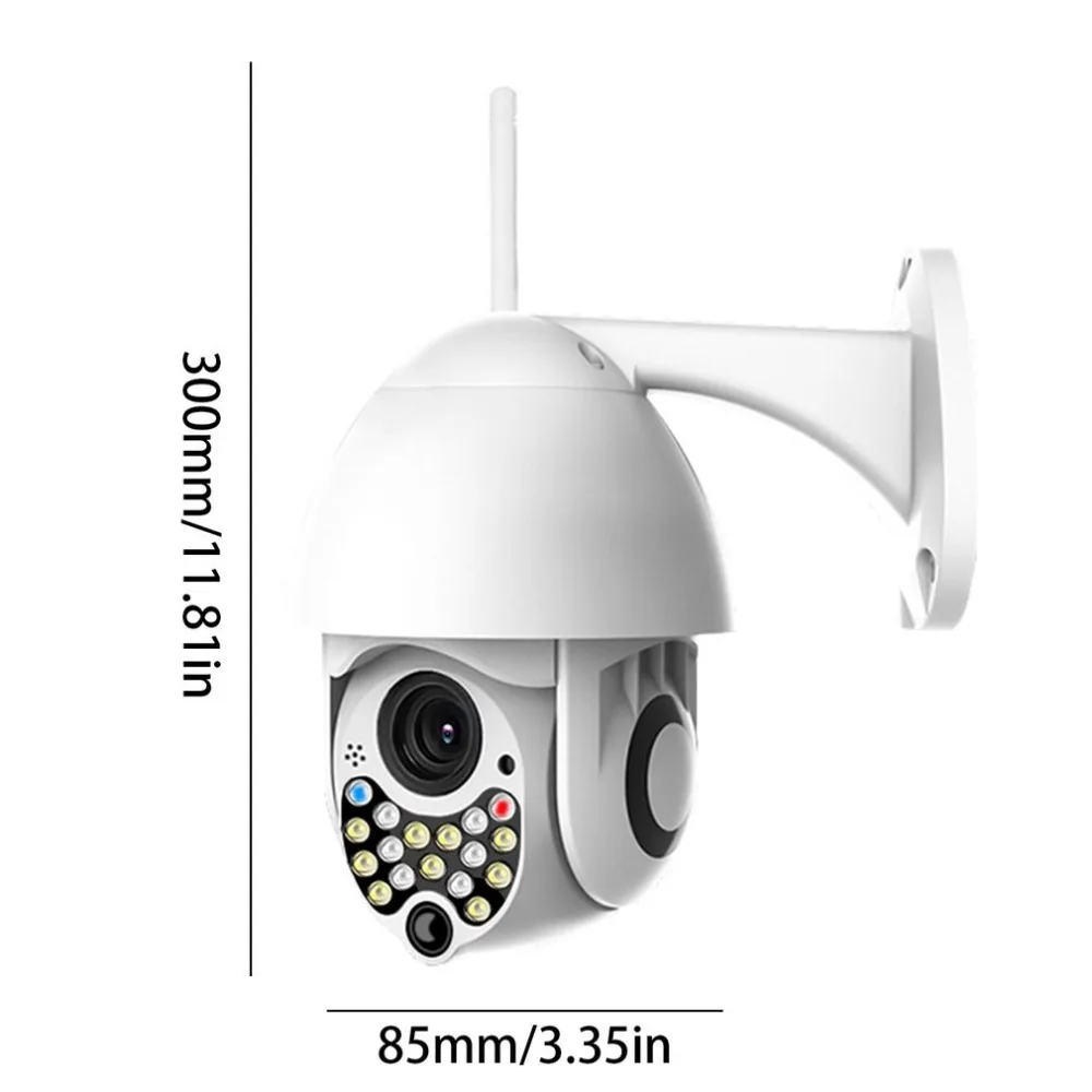 Главная безопасности HD 1080P IP Камера Беспроводной камеры для наружных помещений 17LED 2MP высокое Скорость ИК-камера видеонаблюдения с звуко-световая сигнализация Функция
