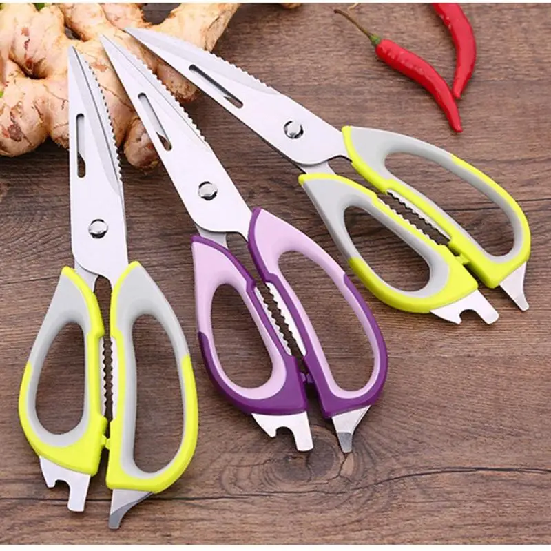 

Multifunction Kitchen Scissors Stainless Steel Poultry Vegetable Cutter Chicken Fish Shear Knife BBQ Cutter Kitchen Utensil Tool