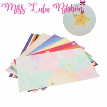 8x13 дюймов(20x34 см) Красочные Galaxy c бантом в полоску цветастой радуги для детей цифровая печать виниловая лента свободу вырезать кусок 60 шт./упак. "сделай сам" без рукавов, для детей, с полоской на заказ