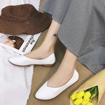 

Women's Flats Women Shoes Candy Color Woman Loafers Spring Casual Flat Shoes Women Zapatos Mujer Plus Size schuhe damen