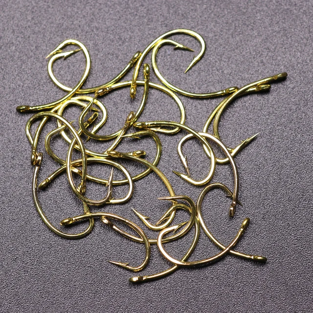 Gold Fly Dropgold Fly Hooks 50pcs - High Carbon Steel Fly Tying For Carp &  Lake Fishing