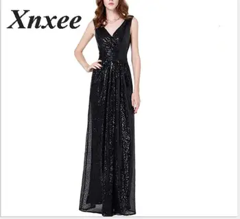 

Xnxee 2020 Vestidos Sexy Solid Sleeveless V-Neck Long Dress Women Dresses Fashion Party Dress Vestido De Fiesta Xnxee