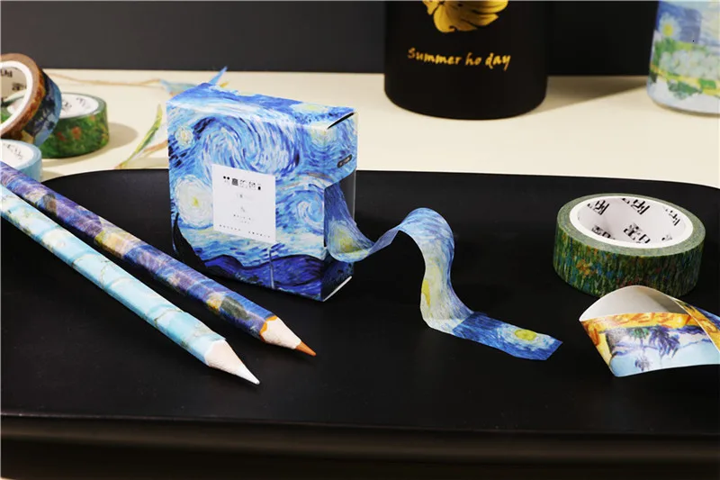 1 предмет 15 мм* 7 м красочная лента washi Kawaii малярный скотч Скрапбукинг наклейки для дневника, художественное украшение для стационарный принадлежности 02466