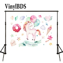 VinylBDS 10x20ft Licorne Anniversaire Backdrops Kids Unicorn Party Photo 1st Birthday Cartoon Balloon Background for Studio VinylBDS 10x20ft Licorne Anniversaire Backdrops Kids Unicorn Party Photo 1st Birthday Cartoon Balloon Background for Studio