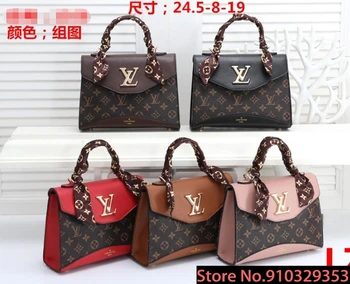 

Luxury Leather Handbags Women Bags Designer Brand Women's Shoulder Bags Large Capacity Ladies Hand Bags L421 Louis Vuitton LV-