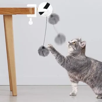 

Electronic Motion Cat Toy Electric Flutter Rotating Interactive Puzzle Smart Pet Cat Ball Toy Yo-Yo Lifting Ball WF107