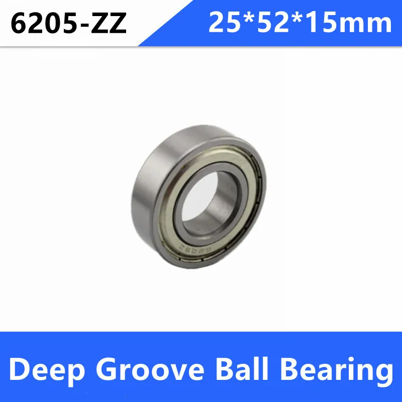 

20 шт./лот 25x52x15 мм 6205ZZ 6205Z 6205 Z ZZ 25*52*15 мм двойная металлическая крышка, радиальный шарикоподшипник