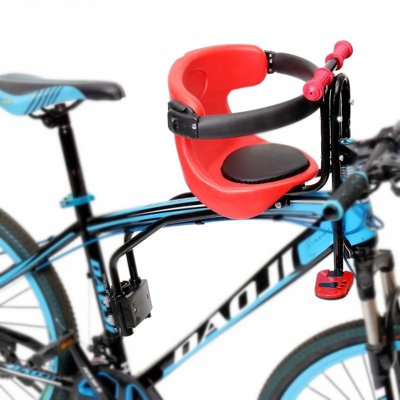 Mountain Road Bike Child Safety Seat Child Bicycle Front Chair with Armrest Guard Bar Pedal Cycling Acccessories for Below 5 Mountain Road Bike Child Safety Seat Child Bicycle Front Chair with Armrest Guard Bar Pedal Cycling Acccessories for Below 5
