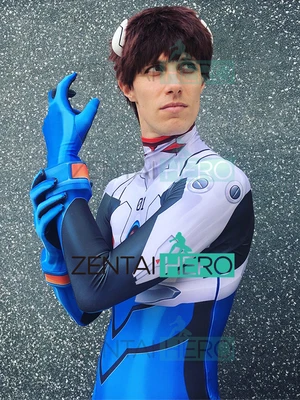 

EVA Ikari Shinji Cosplay Costume 3D Print Lycra Shinji Neon Genesis Evangelion Zentai Catsuit Boys Men Plugsuit