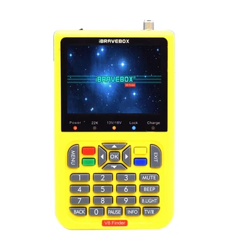 

IBRAVEBOX V8 Finder Professional Finder Digital Satellite Finder Detector Tester with 3.5 Inch LCD Digital Display(UK Plug)