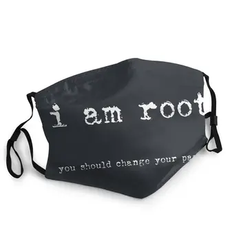 

I Am Root Reusable Face Mask Ubuntu Command Line Linux Hacking Dust Protection Cover Respirator Mouth Muffle