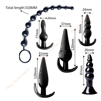 10 Pcs Sex Toys For Couples Vibrator Butt Anal Plug Set Vibration Sensuality Vibrating Butt Beads Kit Sexual Sex Shop Adult Toys 3