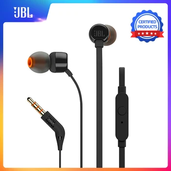 

JBL T110 In-ear Earphones Dynamic Sport Music Pure HIFI Deep Bass Stero Sound Headset 1-button Remote with Microphone Earphone