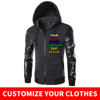 

2019 Men Solid Color Hoodies Long Sleeve Sweatshirts Any Pattern Sweatshirt Man Logos Hooded Slim Jackets TOP SA-8