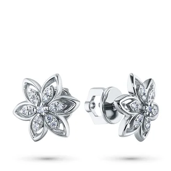 

Pusety of white gold with diamonds e0901ps09176400