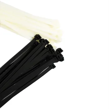 

Nylon Cable Ties 9*450 Self Locking White and Black Length 450mm Width 9mm Cable Wire Ties 100pcs