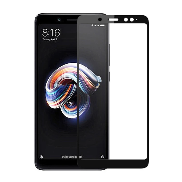 10H Защитное стекло для Xiaomi Redmi 5 Plus Redmi5 полное покрытие из закаленного стекла для Redmi Note 5 Pro Note5 Global защита экрана - Цвет: Black