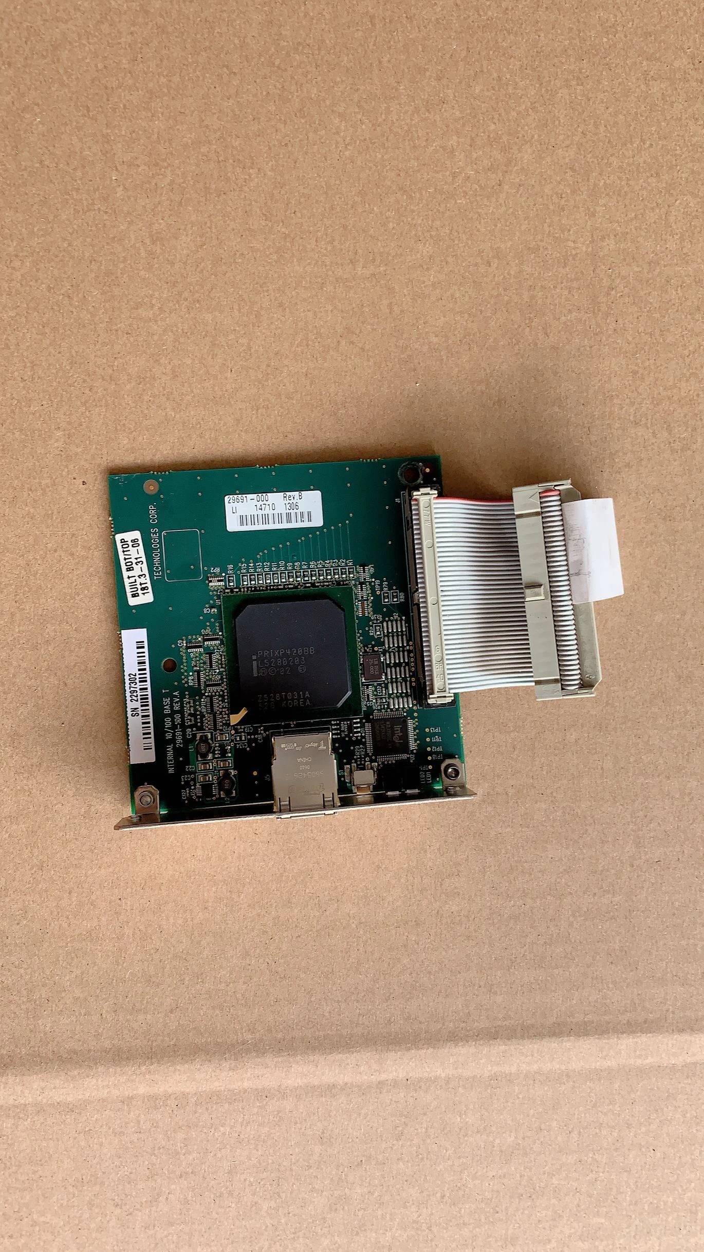 

Network card for zebra s4m