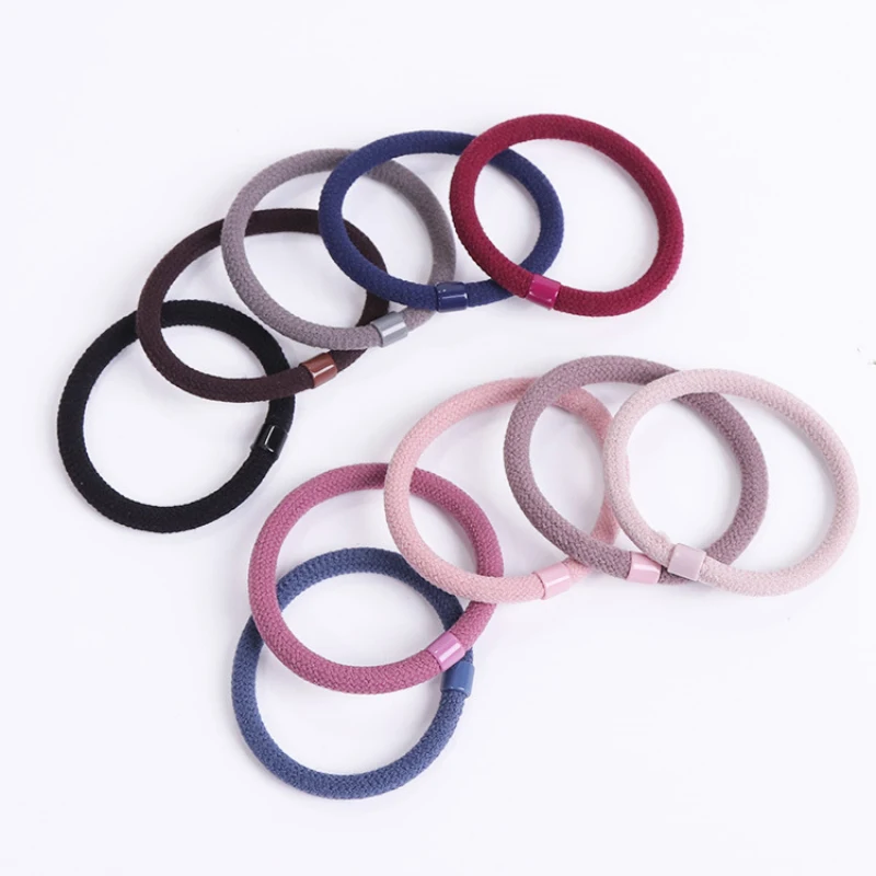 

5 sticks Basic hair ring head rope simple adults do not hurt the hair rubber band tied hair multicolor bold hair accessories